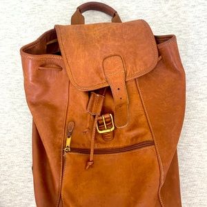 Coach Leather Backpack